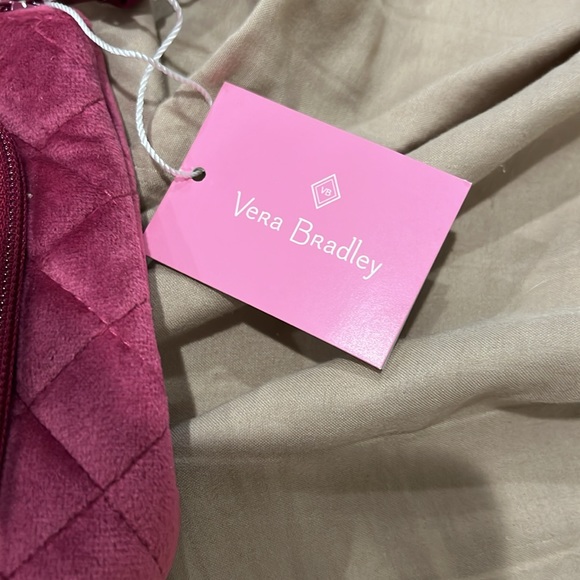 Vera Bradley Breast Cancer Awareness velour zippered compact organizer mauve - Picture 5 of 9